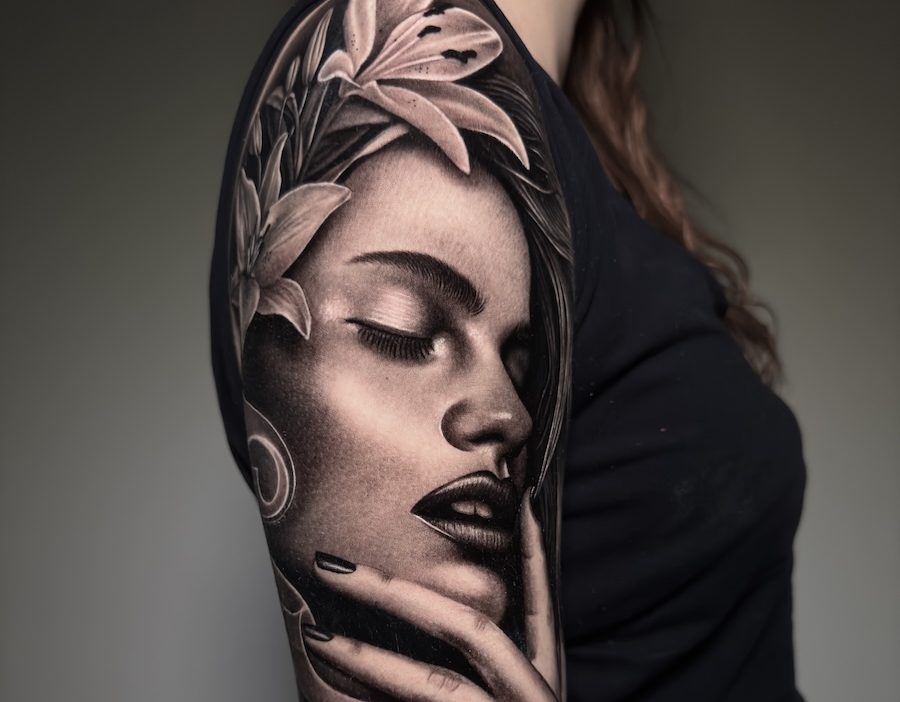 Realistic tattoo inspiration by Juanjo Art Tattoo in Black & Grey realism.