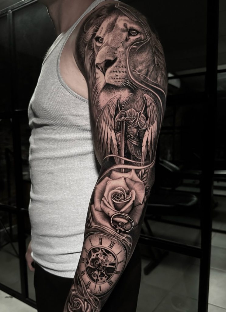 Realistic tattoo inspiration by Juanjo Art Tattoo in Black & Grey realism.